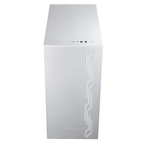 iBuypower Snowblind S ATX Mid Tower White Tempered Glass Side Panel image