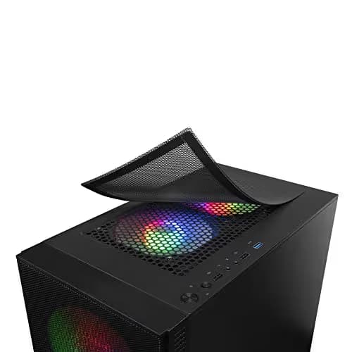Mars Gaming MCZ MicroATX Mid Tower Black Tempered Glass Side Panel image