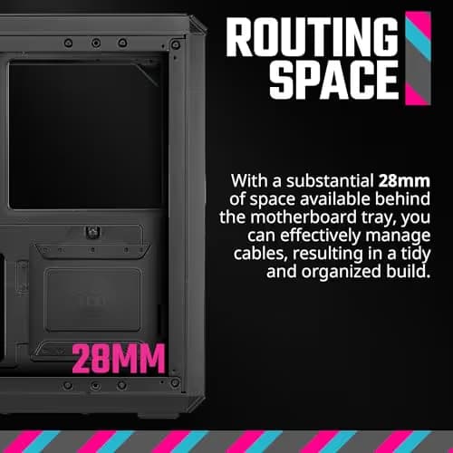 Cooler Master Q300L V2 MicroATX Mini Tower Black Tempered Glass Side Panel image