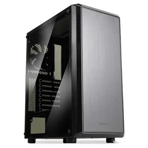Zalman S4 ATX Mid Tower Black with Tinted Acrylic Side Panel and USB 3.2 Gen 1 Type-A, USB 2.0 Type-A main image