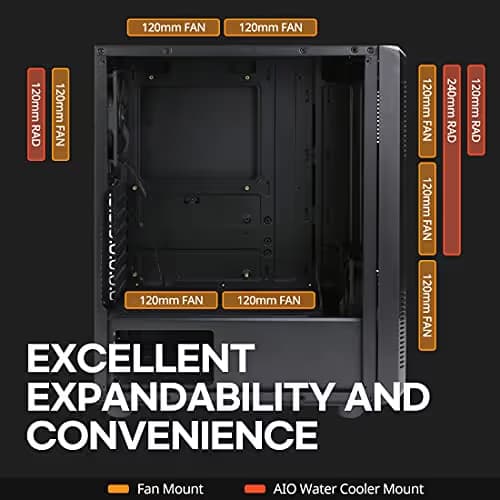 Zalman S4 ATX Mid Tower Black with Tinted Acrylic Side Panel and USB 3.2 Gen 1 Type-A, USB 2.0 Type-A image