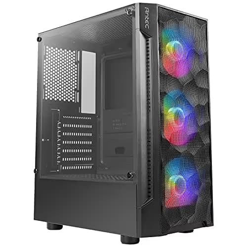 Antec NX260 ATX Mid Tower Black with Tempered Glass Side Panel and USB 3.2 Gen 1 Type-A, USB 2.0 Type-A image