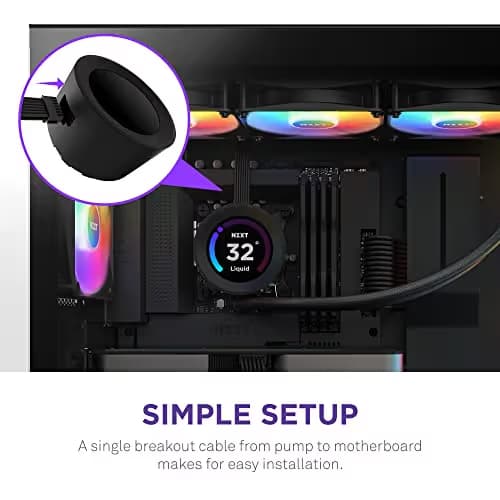 NZXT Kraken Elite 360 Water 360mm RGB 78.02 CFM Black 2023 image