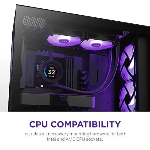 NZXT Kraken Elite 360 Water 360mm RGB 78.02 CFM Black 2023 image