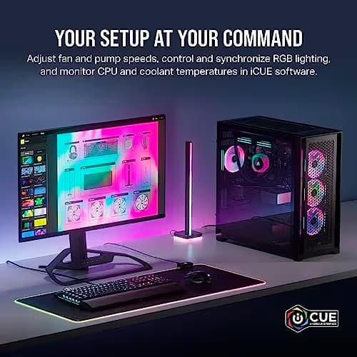 Corsair iCUE LINK H150i RGB Water 360mm 63.1 CFM Black image