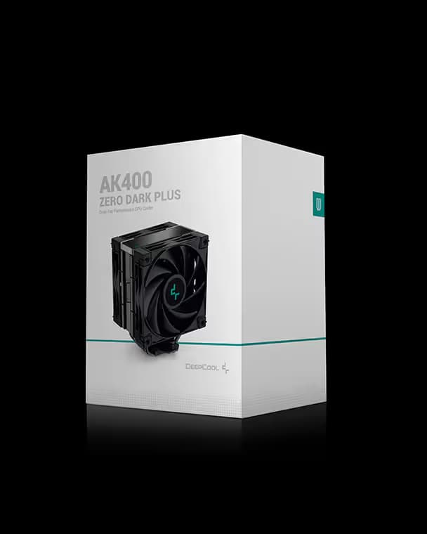Deepcool AK400 AirCooler ZERO DARK PLUS Black image