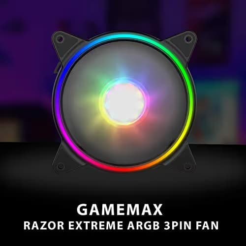 GameMax Razor 120mm Black ARGB 60 CFM image