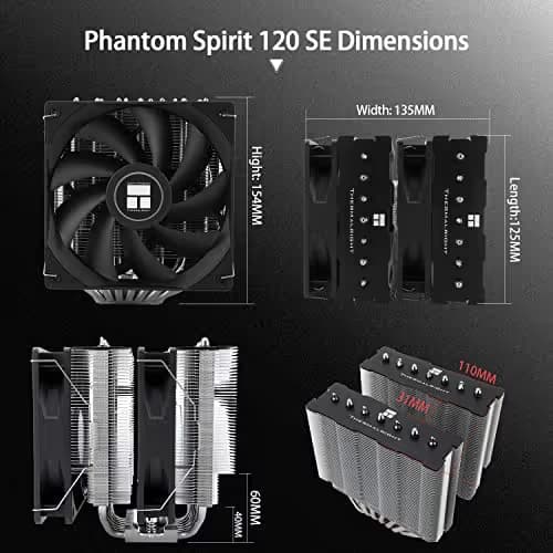 Thermalright Phantom Spirit 120 SE Air 154mm Black / Silver image