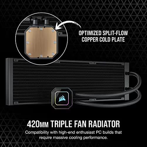 Corsair iCUE H170i ELITE CAPELLIX Water 420mm Black image