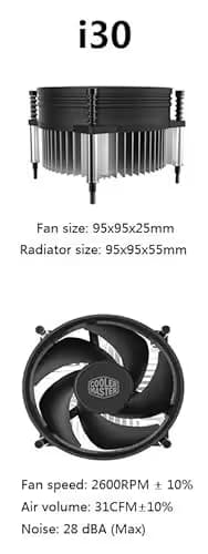 Cooler Master I30 Air 55mm Black / Silver image