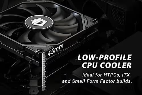 ID-COOLING IS-40X Air 45mm Black / White image