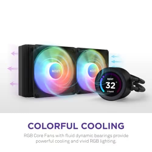 NZXT Kraken Elite RGB Water 240mm 78.02 CFM Black image