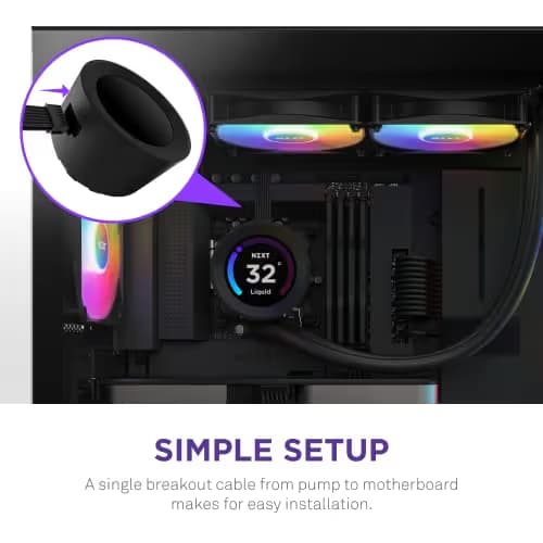 NZXT Kraken Elite RGB Water 240mm 78.02 CFM Black image