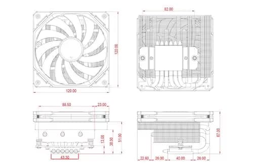 ID-COOLING IS-67-XT Air 67mm Black image