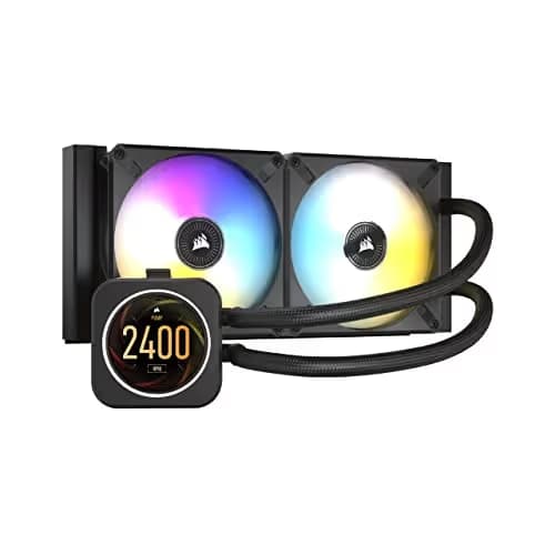 Corsair iCUE H100i ELITE LCD Water 240mm Black main image