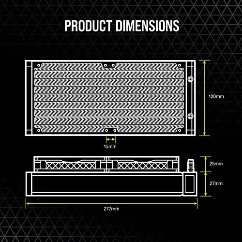 Corsair iCUE H100i ELITE LCD Water 240mm Black image