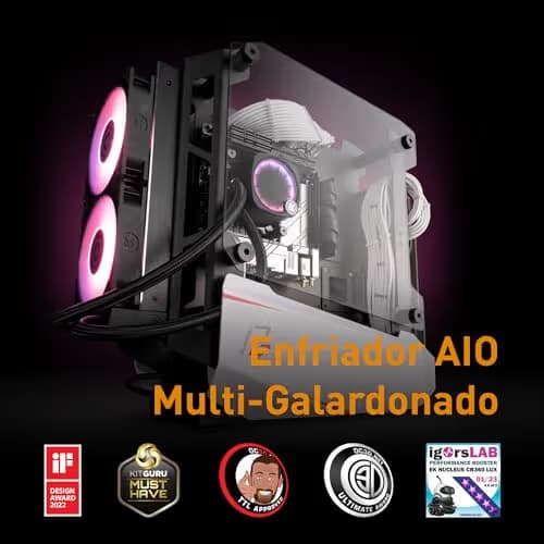 EK EK-Nucleus Water 360mm Lux D-RGB 72 CFM White image