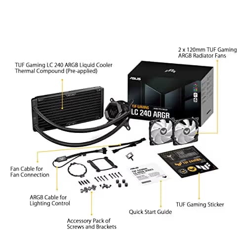 Asus TUF GAMING LC Water 240mm ARGB Black image