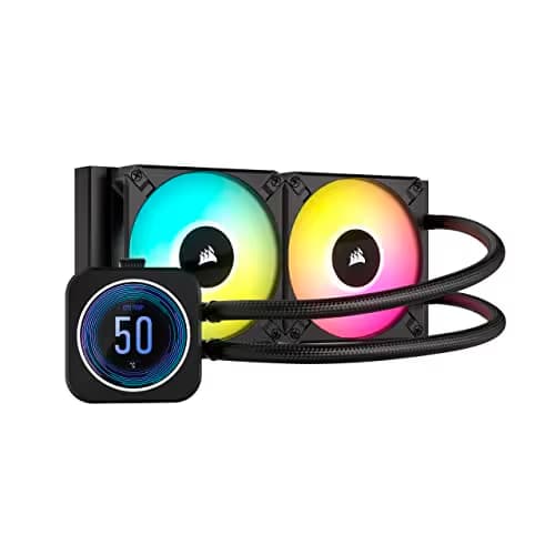 Corsair iCUE H100i ELITE LCD XT Water 240mm Black image