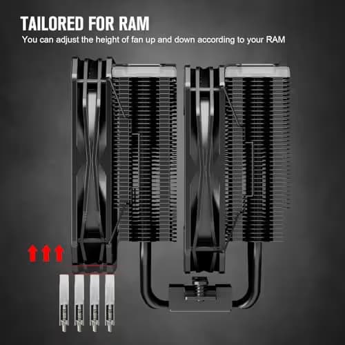 Vetroo U6 Pro Air 152mm 58.2 CFM Black image