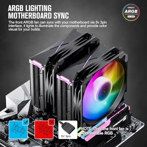 Vetroo U6 Pro Air 152mm 58.2 CFM Black image