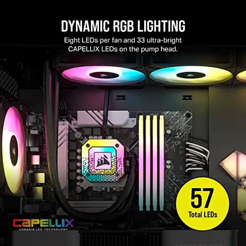 Corsair iCUE H150i ELITE CAPELLIX XT Water 360mm Black image