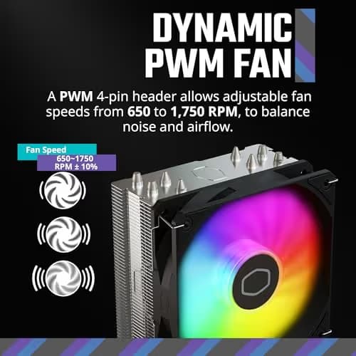 Cooler Master Hyper 212 Spectrum V3 Air Cooler 152mm Black / Silver image