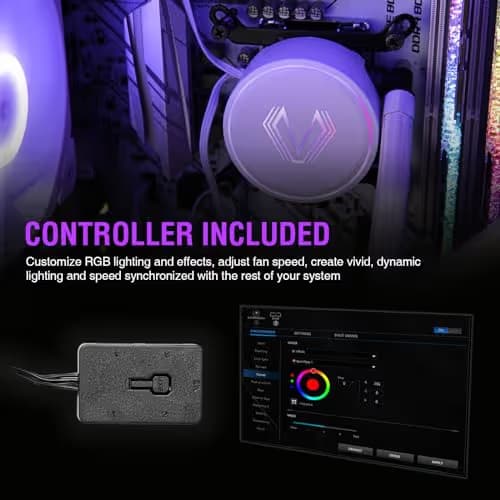 Vetroo V240 52 CFM Water 240mm White / Gray image