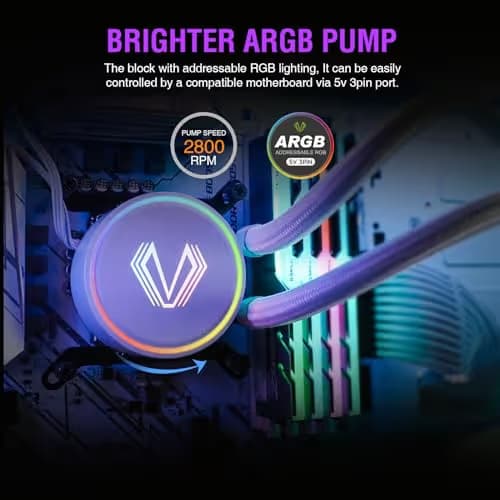 Vetroo V240 52 CFM Water 240mm White / Gray image