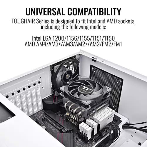Thermaltake TOUGHAIR 110 Air 114mm 58.35 CFM Black / Silver image