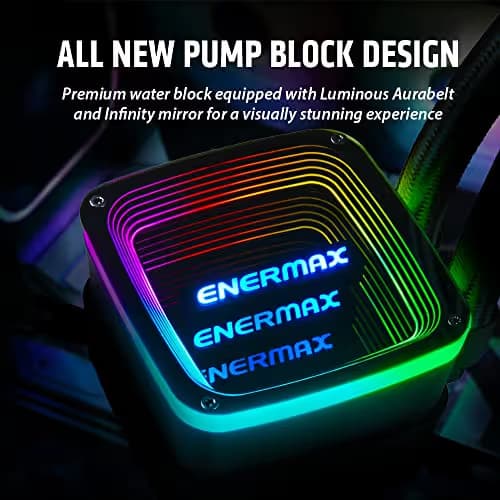 Enermax AQUAFUSION ADV 360 Water 360mm 79.8 CFM Black image