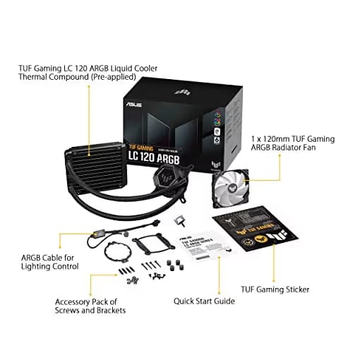Asus TUF Gaming LC 120 Water 120mm ARGB Black image