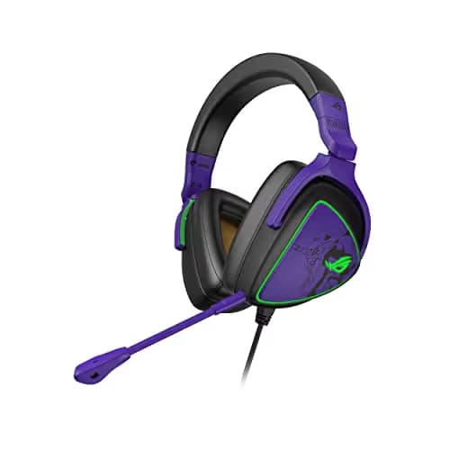 Asus ROG Delta S EVA Edition Closed Purple / Green Gaming Headset main image