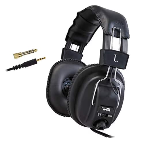 Cyber Acoustics ACM-500RB Closed Black Headphones main image