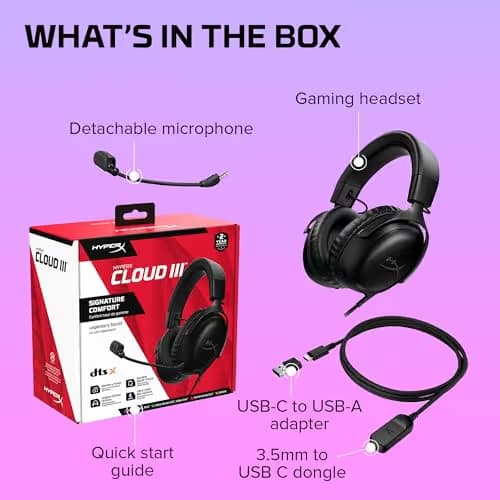 HP HyperX Cloud III Closed-Back Gaming Headset image