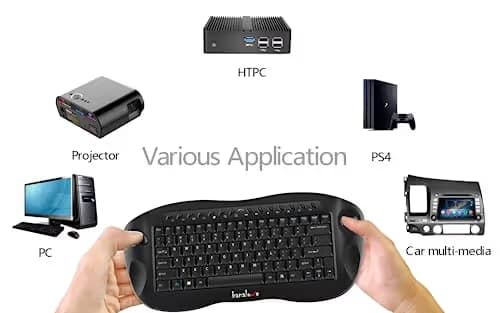 Grandtec KEY 3000 Wireless Slim With Trackball Keyboard image