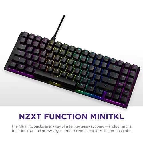 NZXT Function MiniTKL RGB Wired Gateron Red Mechanical Gaming Keyboard image