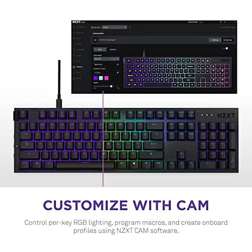 NZXT Function MiniTKL RGB Wired Gateron Red Mechanical Gaming Keyboard image