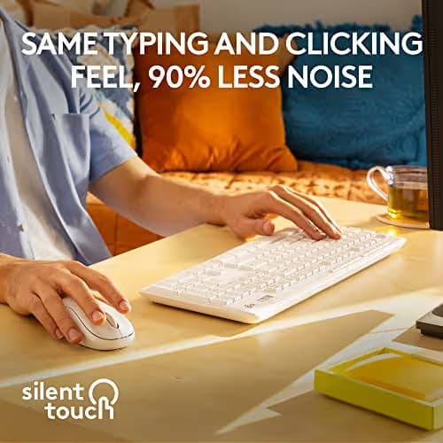 Logitech MK295 Silent Wireless/Wired Standard Keyboard with Optical Mouse image