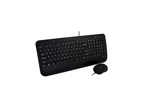 V7 Professional Wired Standard Keyboard With Optical Mouse image