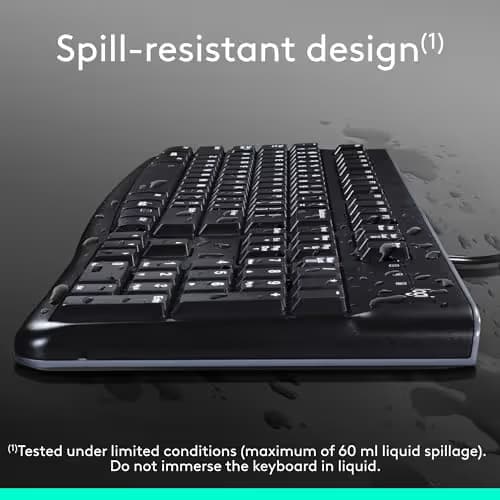 Logitech K120 UK Layout Wired Standard Keyboard image
