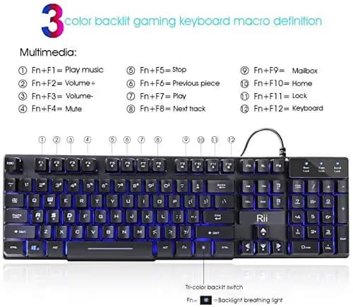 Rii RK100 Wired Standard Keyboard image