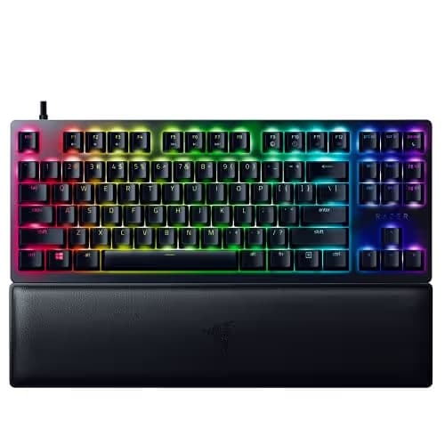 Razer Huntsman V2 RGB Wired Razer Purple Optical Clicky Gaming Keyboard image