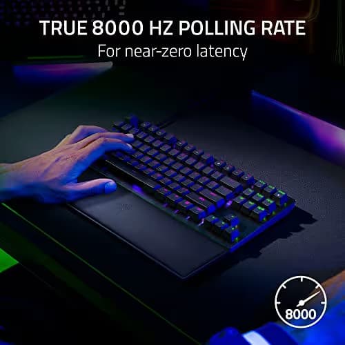Razer Huntsman V2 RGB Wired Razer Purple Optical Clicky Gaming Keyboard image