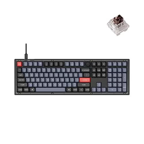 Keychron V6 QMK Knob Wired Standard Mechanical Keyboard image