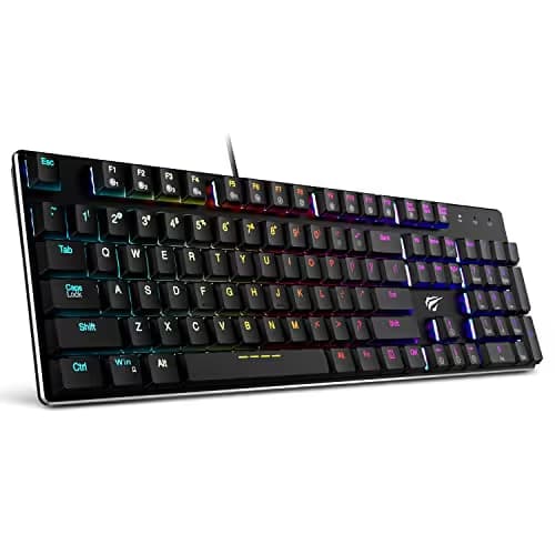 HAVIT HV-KB395L RGB Wired Mechanical Kailh Blue Gaming Keyboard main image
