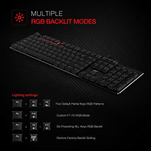 HAVIT HV-KB395L RGB Wired Mechanical Kailh Blue Gaming Keyboard image