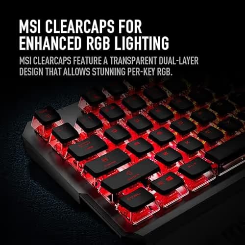 MSI VIGOR GK71 Sonic Blue RGB Wired Gaming Keyboard image