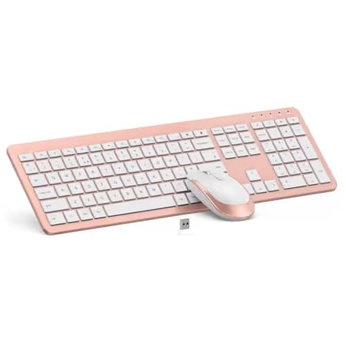 Rosewill RKM-1000 Wireless Slim Keyboard with Optical Mouse image
