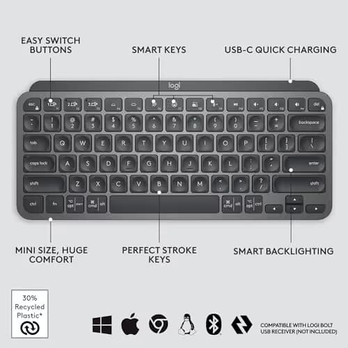 Logitech MX KEYS MINI Bluetooth/Wireless/Wired image